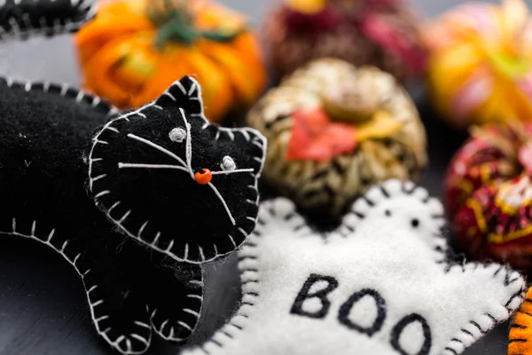 Fabric pumpkins — Stock Photo, Image