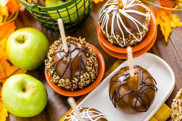 Manzanas de caramelo — Foto de Stock