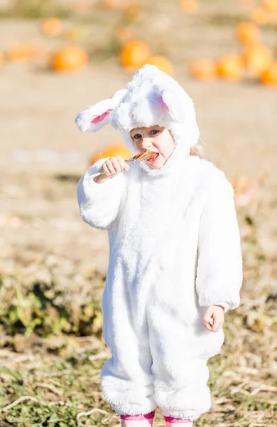 Słodkie dziecko w kostium na Halloween — Zdjęcie stockowe