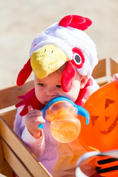 Cute kid in Halloween costume — Stock Photo, Image