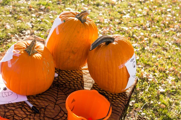 Pumpkin carving — Stock Photo, Image