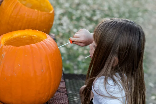 Tallado de calabaza —  Fotos de Stock