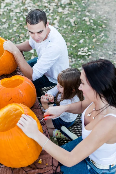 Pumpkin carving — Stock Photo, Image