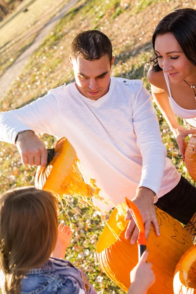 Pumpkin carving — Stock Photo, Image