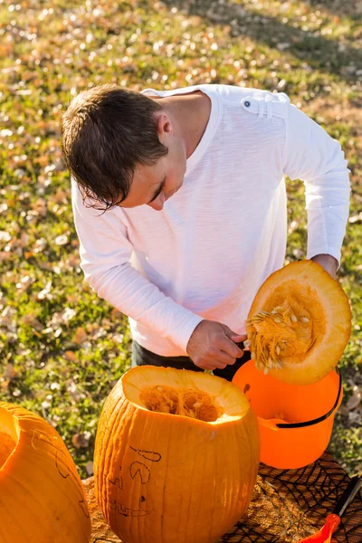 Pompoensnijwerk — Stockfoto