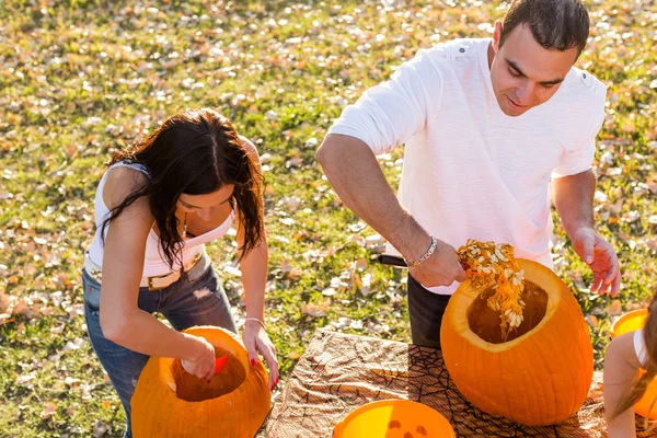 Pumpkin carving — Stock Photo, Image