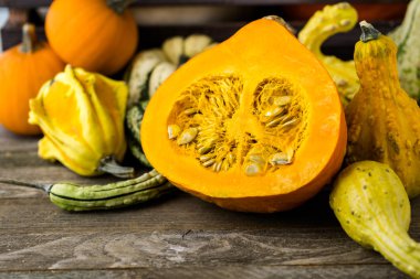 Taze organik kabaklar