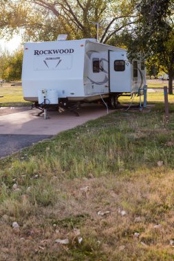 Sonbahar Colorado'da kamp.