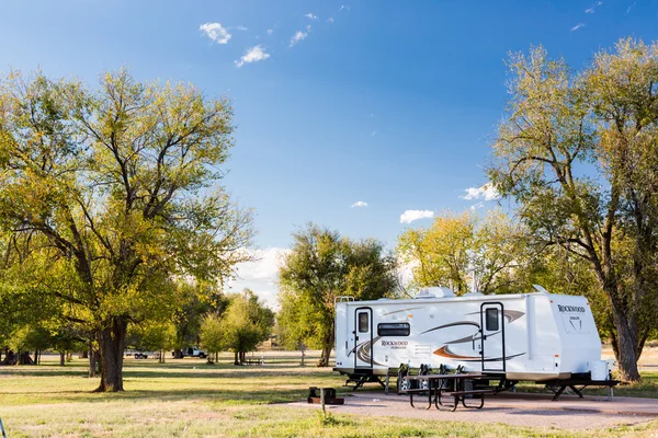 Camping i höst Colorado. — Stockfoto