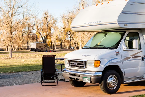 Camping i höst Colorado. — Stockfoto