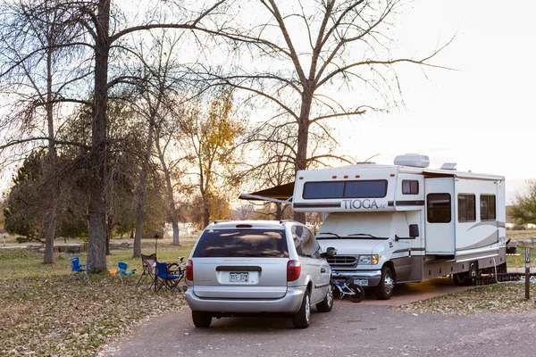 Campingpladser i efteråret Colorado . - Stock-foto
