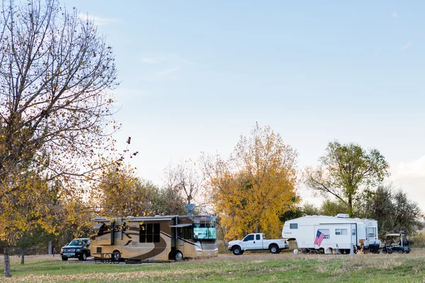 Camping i höst Colorado. — Stockfoto