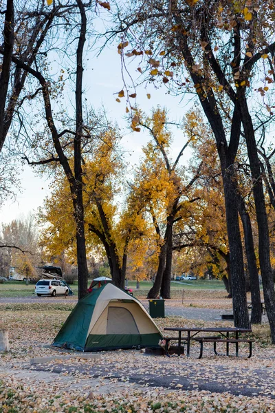 Campeggio in Autumn Colorado . — Foto Stock