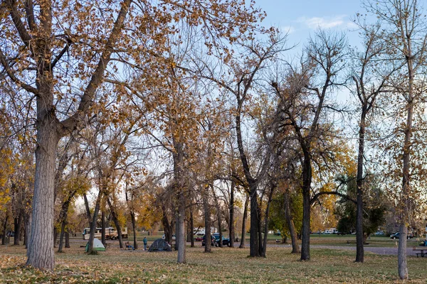 Camping in Autumn Colorado. — Stock Photo, Image