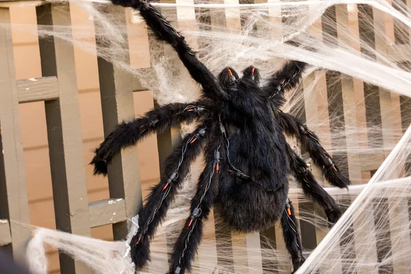 Huis veranda ingericht voor Halloween — Stockfoto