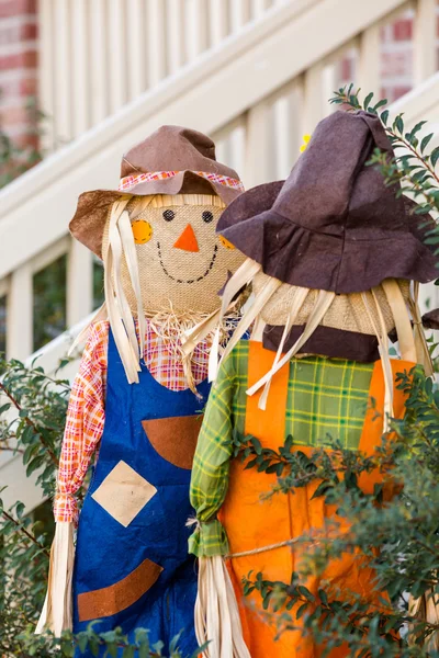 Alpendre da casa decorado para Halloween — Fotografia de Stock