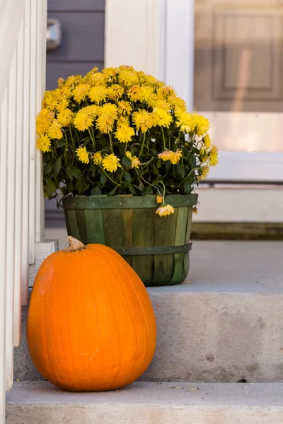 Wystrój Halloween, dynia — Zdjęcie stockowe