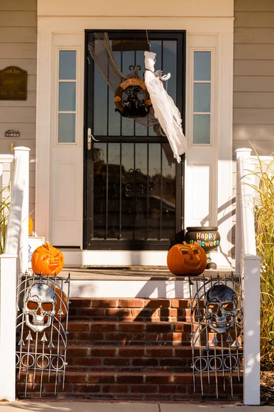 Halloween decor, pompoenen — Stockfoto