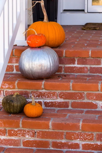 Хэллоуин декор, тыквы — стоковое фото