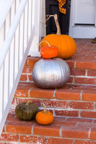 Хэллоуин декор, тыквы — стоковое фото