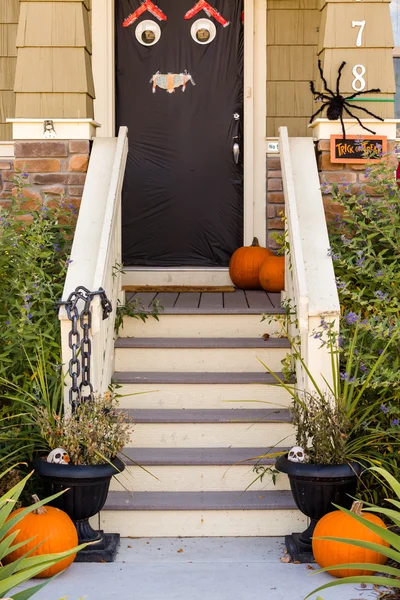 Halloween decor, pompoenen — Stockfoto