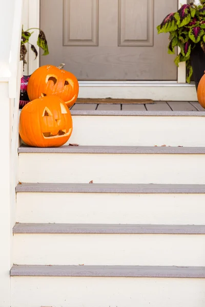 Halloween inredning, pumpor — Stockfoto