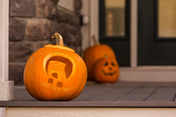 Halloween-Dekor, Kürbisse — Stockfoto