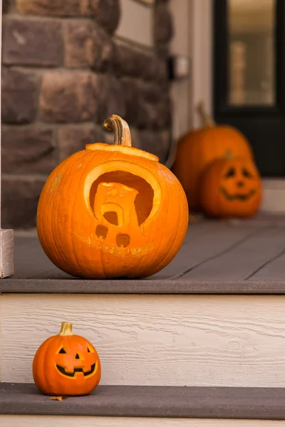 Halloween inredning, pumpor — Stockfoto