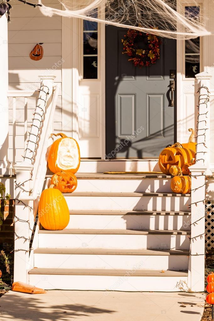 Halloween decor, pumpkins