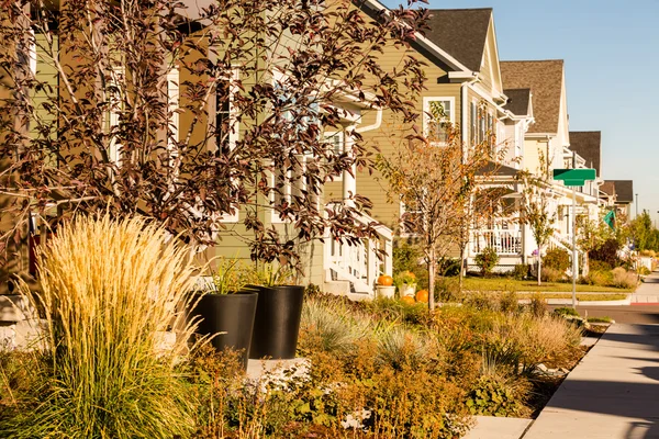 Residential houses exterior view — Stock Photo, Image