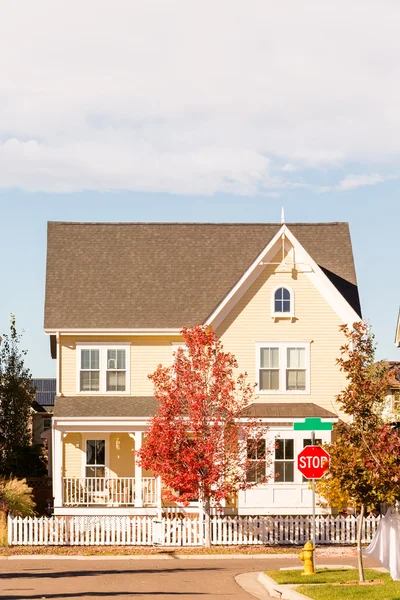 Residential houses exterior view — Stock Photo, Image