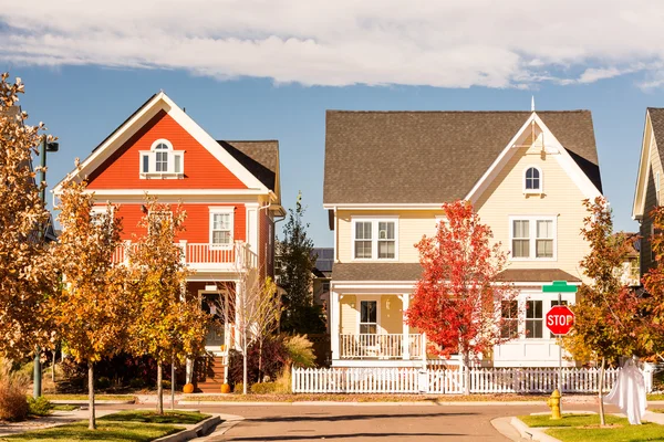 Residential houses exterior view — Stock Photo, Image