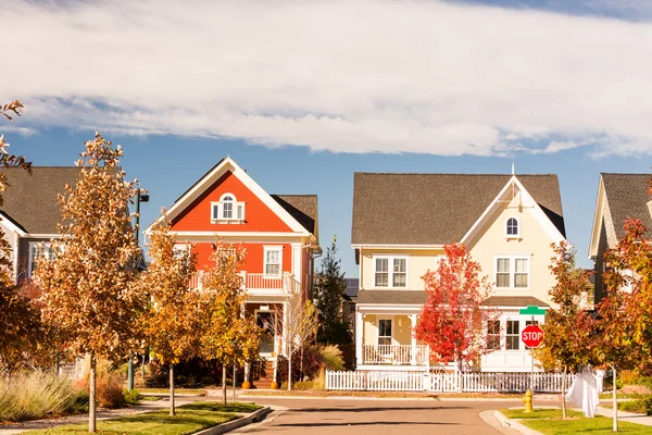 Residentiële huizen Buitenaanzicht — Stockfoto