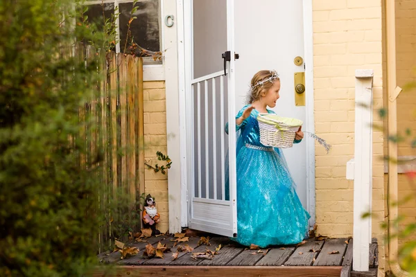 Little girl in princess costume — Stock Photo, Image