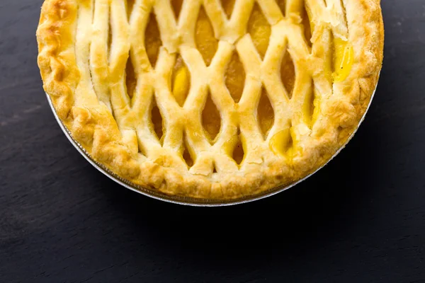 Pastel de melocotón casero — Foto de Stock