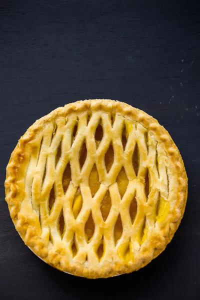 Tarte aux pêches maison — Photo