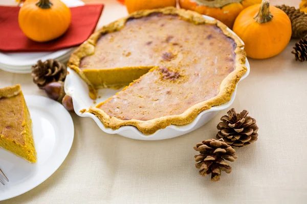 Homemade pumpkin pie — Stock Photo, Image