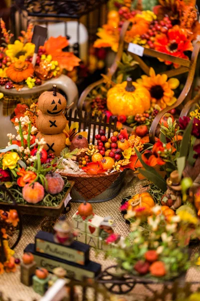 Höstens handgjorda dekorationer — Stockfoto