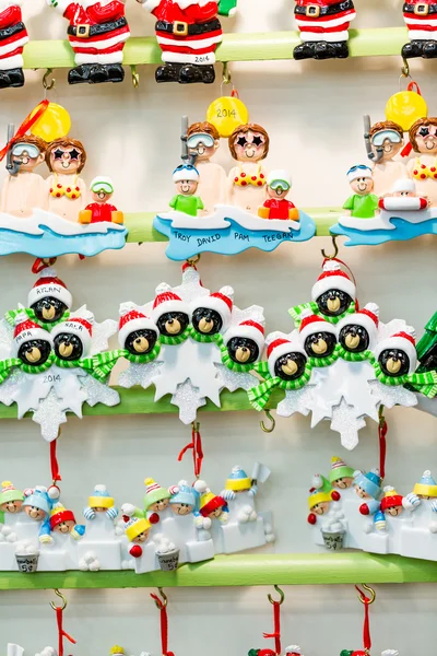 Christmas decorations on the shelves — Stock Image Christmas decorations on the shelves Royalty Free Stock Images