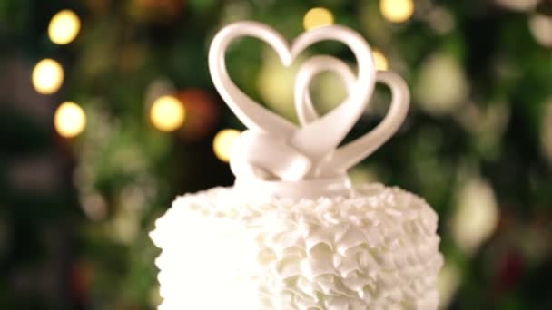 Beautifully decorated wedding cake Royalty Free Stock Video