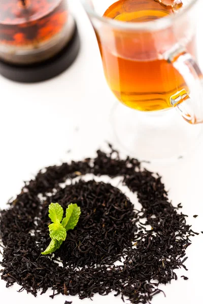 Tè alla menta al cioccolato — Foto Stock