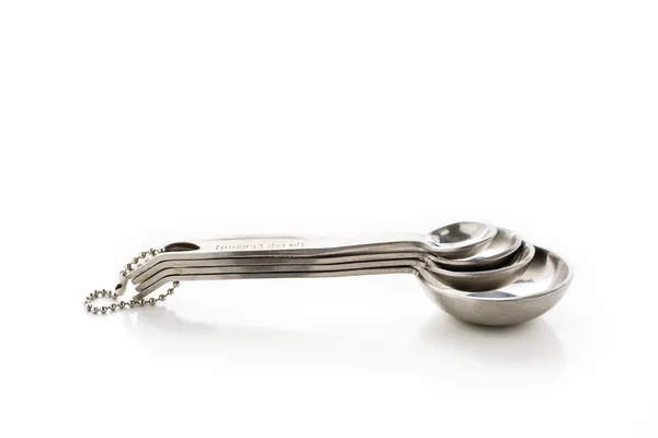 Measuring spoons on table — Stock Photo, Image