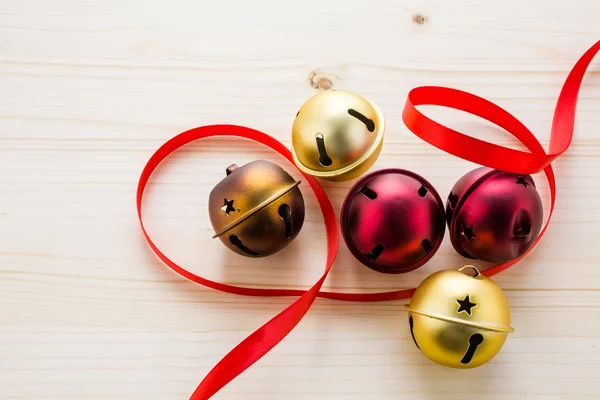 Multicolored jingle bells — Stock Photo, Image