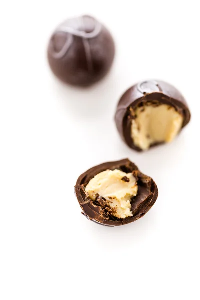 Trufas de chocolate gourmet — Fotografia de Stock