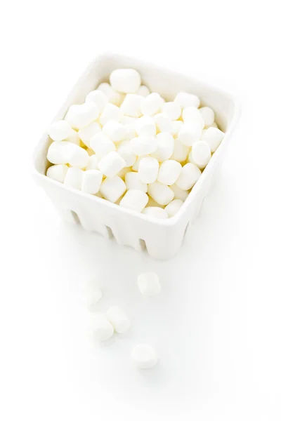 Marshmallow putih bulat kecil — Stok Foto