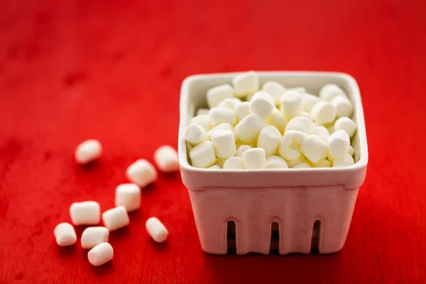 Small round white marshmallows — Stock Photo, Image