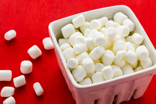 Small round white marshmallows — Stock Photo, Image