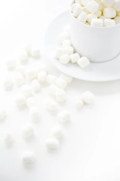 Small round white marshmallows — Stock Photo, Image