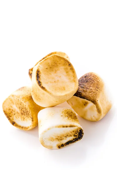 Large round white roasted marshmallows — Stock Photo, Image