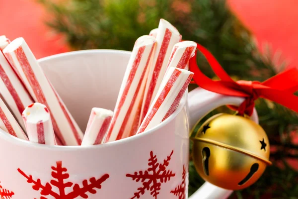 Peppermint stirrers close up — Stock Photo, Image